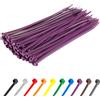 Gocableties - Fascette Plastica Viola - 200 mm x 4,8 mm - 100 Pezzi - Fascette E