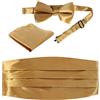 China Gioberti Men's Adjustable Satin And Paisley Cummerbund Set With Formal Bow Tie a