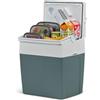 Mobicool ME27 - Frigorifero elettrico, 26 litri, grigio, mini frigorifero 12/230 V, per auto, camion, barca, tempo libero e campeggio