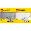 LEGO Classic Base Grigia, Tavola per Costruzioni Quadrata con 48x48 Bottoncini,