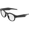 Oakley Meta HSTN Occhiali AI per Uomo, Donna — Nera | Occhiali Sport & Lifestyle — Fotocamera 12 MP, Video 60fps, Open-Ear Audio, Meta AI — Montatura Nera, Lente Trasparente