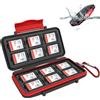 Kiorafoto 12 Slot Porta SD Card, Professionale Resistente All'acqua Anti-shock p