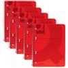 ‎Vow Europe plc Q-Connect Spiral Bound Polypropylene Notebook 160 Pages A5 Red (5 Pack) KF10035