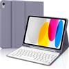 IVEOPPE Cover con Tastiera per iPad A16 11 Generation 2025/10 Generazione 2022,