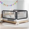 vidaXL Sponda Letto di Sicurezza per Bambini in Tessuto Misure/Colori Diversi vidaXL