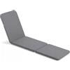 Bazkar Cuscino per sdraio da giardino Jaipur Melange S-03 grigio 190x60 cm