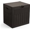 VOUNOT® Baule da Esterno 126L con Coperchio e Maniglie Incassate, Cassapanca ...
