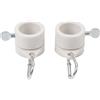 Brand New 2PC Bandiera Pole Flagpole Rotante Anelli Clip Anti Avvolgere di Tenuta Supporto