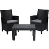 Grand Soleil SET RATTAN TROPEA GRANDSOLEIL MIDOLLINO 2 POLTRONE + TAVOLINO + 2 CUSCINI