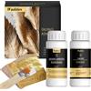 Wadities Set adesivo per doratura a foglia d oro da 100 ml e vernice protettiva a base d