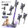 X18 Aspirapolvere Senza Fili 60Kpa/650W/80Min, 8-In-1 Scopa Eletrica Verticale A