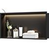 Mensola Da Doccia a Parete in Acciaio Inox Con Luce LED, Mensola Doccia Incassat