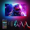 Govee TV LED Backlight Intelligenti RGBIC da 2,4M per TV da 40-50 pollici Striscia LED