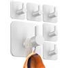 4smile Ganci Adesivi 6 pezzi Appendi Accappatoio Bagno Acciaio inox Porta Asciugamani