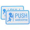 2 Pcs Cartello Autoadesivo Per Porta Segni Di Segnaletica Porte Push Pull