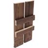 4pcs Fish Tank Wooden Board Vintage Fishbowl Ornament Ceramic Pots And Statues