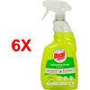 DUALPOWER 6 X Dual Power Ultra Sgrassatore Professional Limone Trigger 750 Ml