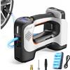 Litheli Pompa ad aria elettrica - Compressore batteria portatile con batteria...