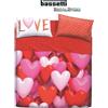 Bassetti Completo letto UNA PIAZZA E MEZZA Bassetti Art. LOVE PARTY - Stampa digital