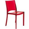 UP ON SEDIA B SIDE GRANDSOLEIL FUME'- IMPILABILE- ROSSO RUBINO-BLU ELETTRICO