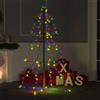 vidaXL Albero di Natale a Cono 240 LED Interni/Esterni Misure/Colori Diversi vidaXL