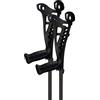 identités 816046.nero identità 49 - Canna inglese - Cavalletto per medica ortopedica - Coppia di canne SafeWalk nere - Tubi in alumium - Maniglie regolabili - 816046.black
