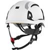 JSP EVO ALTA DUALSWITCH Casco di Sicurezza Arrampicata Industriale - Ventilato - Bianco - CR2 - Sottogola 4 Punti - Caschetto da Cantiere - Per Edilizia Alta e Corde - EN 12492, EN 397 e EN 50365