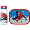 Mepal - Set da Pranzo Campus - Set per Bambini con Borraccia con Tappo Flip e Porta Pranzo - Set per il Pranzo a Scuola o in Viaggio - Lavabile in Lavastoviglie - - 600 + 750 ml - Spiderman