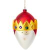 Alessi Gaspare AMJ13 8 - Pallina di Design per Albero di Natale del Magio Gaspare in Vetro Soffiato Decorato a Mano, Rosso