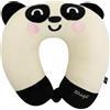 Mr. Wonderful - Cuscino da viaggio per bambini - Panda - Cuscino cervicale da viaggio pensato per i più piccoli - Realizzato in Memory Foam