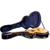 Crossrock CRF2020SBBK - Custodia deluxe in fibra di vetro per chitarra Super Jumbo con spallacci rimovibili, colore: Nero