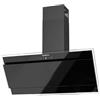 Corbero Campana decorativa, vetro nero 90 cm, 230 W, 3 velocità, controllo touch, portata 750 m3/h, colore vetro temperato, filtro alluminio 3 strati, filtro carbone, efficienza energetica A