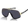 Carrera Occhiali da Sole FlagLab 16 2M2/2K Antiriflesso Nero Oro/Grigio