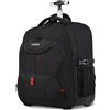 Ligsan Zaino Trolley per PC Portatile Borsa Trolley Zaino con Ruote Porta PC Portatili