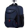 Ligsan Zaino Trolley per Uomo e Donna - Porta PC Portatile 17 Pollici, Impermeabile, Gr
