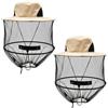 MIPIACE 2 Pezzi Cappello Zanzariera Cappello con Rete Anti Insetti Pieghevole