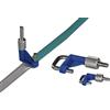 Bürkle buerkle 8619 - 0205 Stop IT Tubo Morsetto, Easy Click, diametro 20 mm, Blu