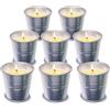 Does not apply 8 Pezzi Candela Citronella per Esterno, 8 * 50G Giardino Candele Citronella, Cer