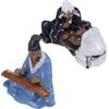2 Pcs Sculture in Vaso Bonsai Arredamento Paesaggistico Statuina Giardino