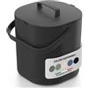 PTMS® Bidone Umido 6L con Coperchio da Appendere e Setaccio Interno | Pattumiera