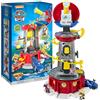Paw Patrol, Mighty Lookout Tower con 4 Esclusive Action Figure Bonus, macchinina, luci e Suoni (Esclusiva Amazon), Giocattoli per Bambini dai 3 Anni in su