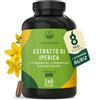 TRUE NATURE Capsule di iperico ad alto dosaggio - 240 capsule con le vitamine B6, B12 e acid