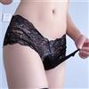 Sissy Pouch Perize semplici bikini pugile in pizzo slip neri biancheria intima ? Slip muta