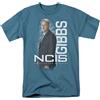 NCIS Gibbs T-Shirt Uomo Blu Maniche Corte 100% Cotone S-3XL