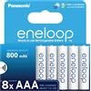 eneloop - Batterie Ricaricabili AAA (Confezione da 8) - 800 mAh NiMH