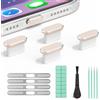 Joremx 4 Pezzi Tappi Antipolvere USB-C(Per Serie iPhone 17/16/15 Air-Oro) | Set 5 in 1(