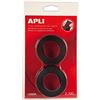 APLI 13656 striscia auto agrippante Adesivo 2 x 100 cm Nero