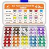 JOREST 60 Pz. Fusibile Kit - Specifiche Auto Assortiti/Camper/Camion/Moto (2A-40