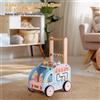 Carrello Primi Passi in Legno Multifunzione Carrello Primi Passi con Attività