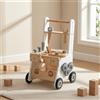 Carrello Primi Passi in Legno Multifunzione Carrello Primi Passi con Attività